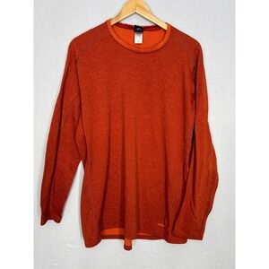 Patagonia Performance Base Layer Shirt Mens Rust Capilene Crewneck Stretch 2XL